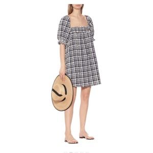 Solid & Stripped Mini Dress